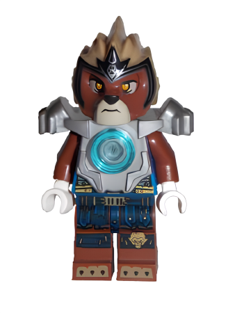 Минифигурка Lego Legends of Chima Lavertus - Flat Silver Heavy Armor loc067